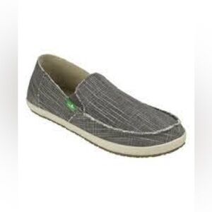 Sanuk Rounder Hobo loafers slip on shoes gray size 9